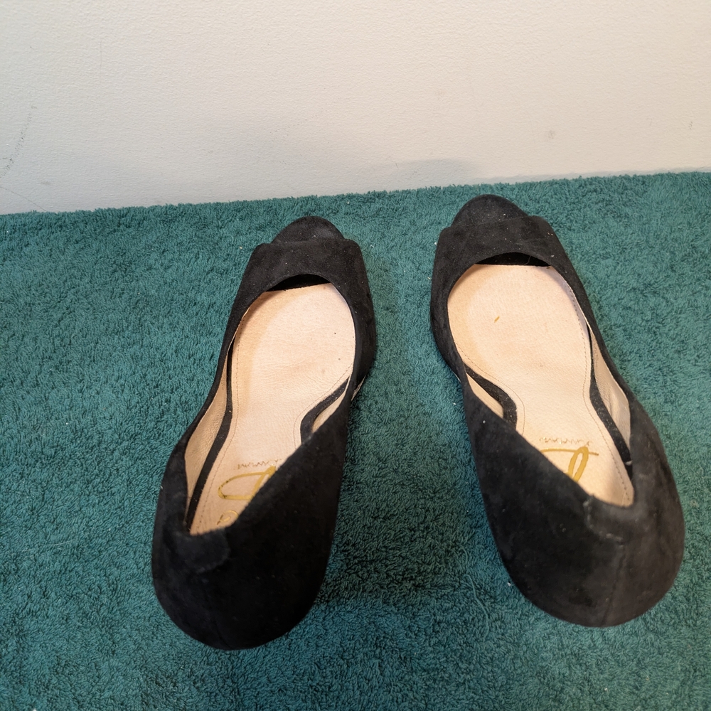 Chic Black Suede Women's Heels